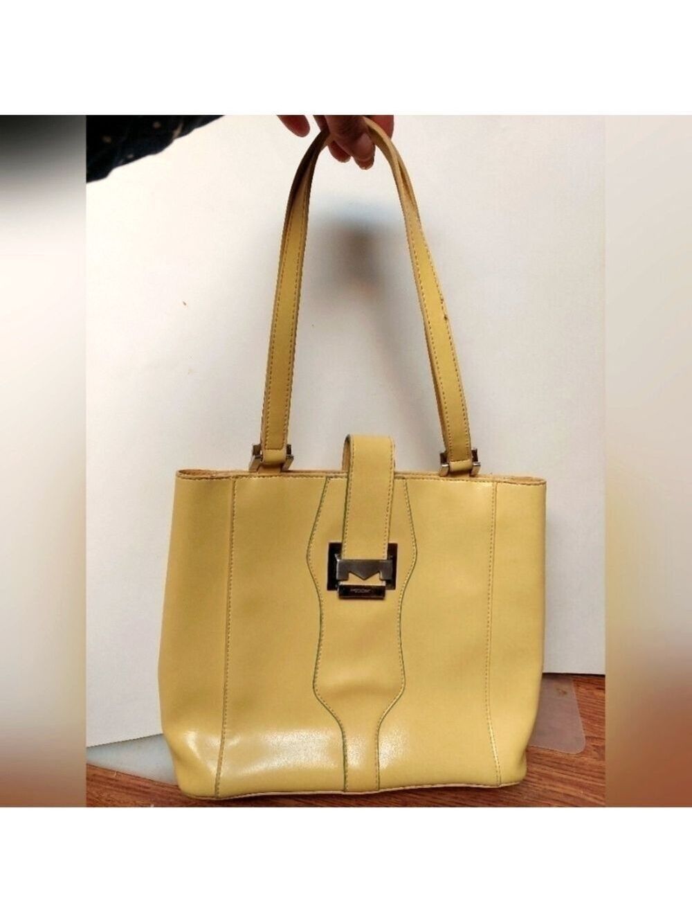90s Mondani New York Citrus-coloured Tote Shoulder Bag